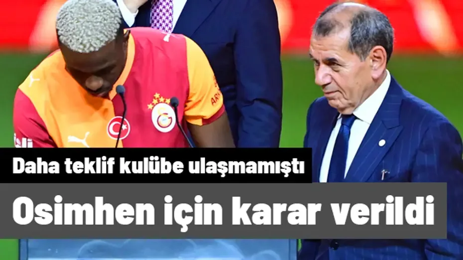 Galatasaray daha kulübe teklif ulaşmadan Osimhen kararını verdi! Rekor bonservisi duyurdular