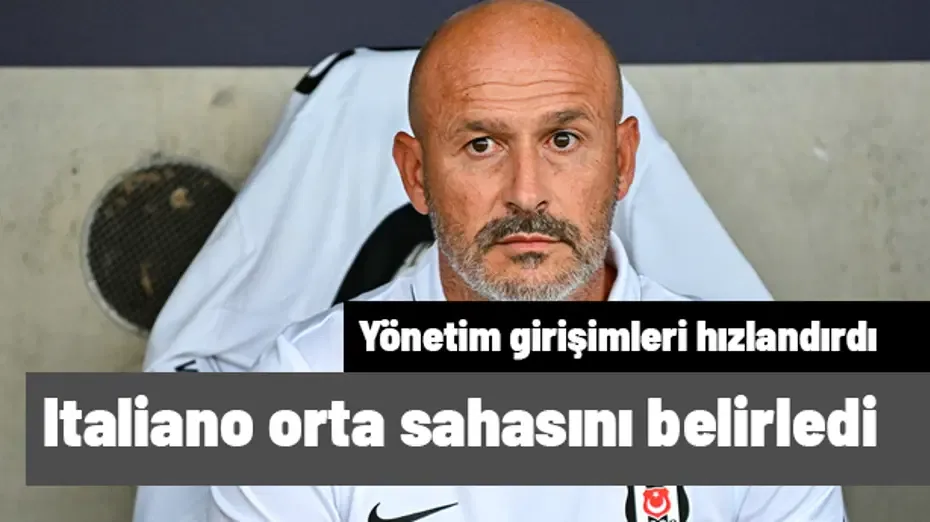 Vincenzo Italiano raporunu sundu: Beşiktaş'ta orta saha transferi için girişimler hızlandı