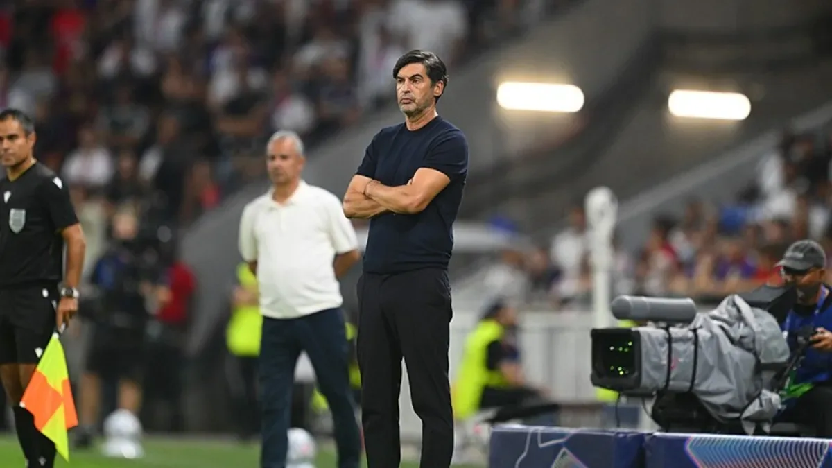 Lyon Teknik Direktörü Paulo Fonseca: Hayal kırıklığı yaşıyoruz