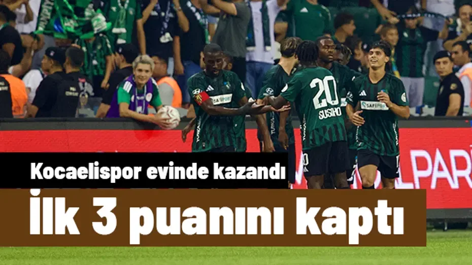 Kocaelispor ilk 3 puanını evinde aldı