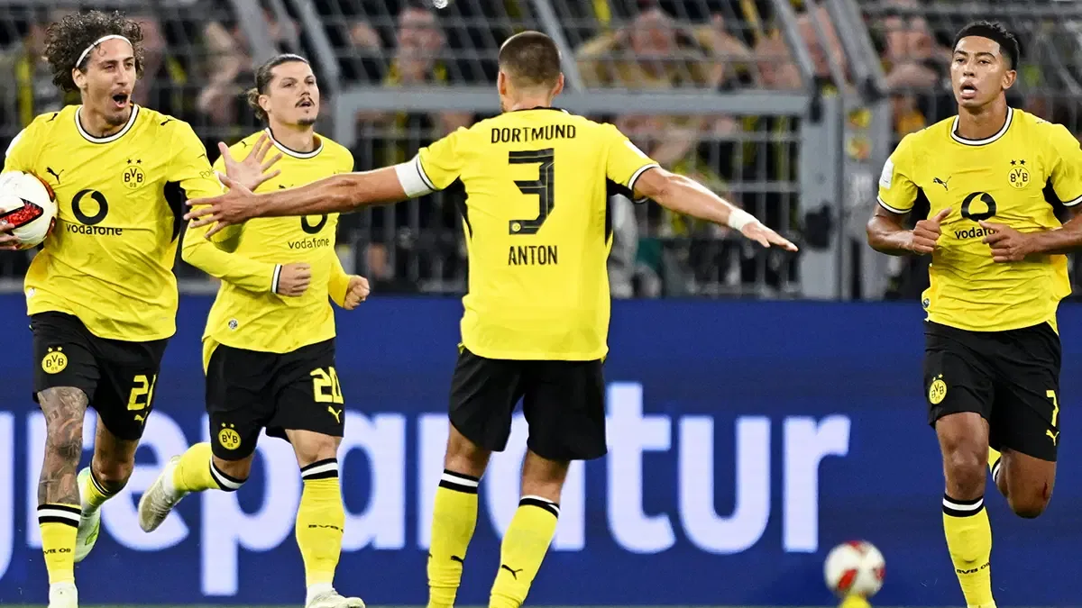 10 kişi kalan Dortmund 2 golle kazandı