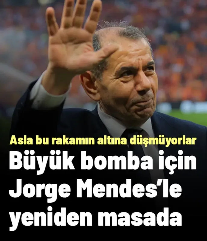 Galatasaray büyük bomba için Jorge Mendes ile yeniden masada! Asla bu rakamın altına düşmüyorlar