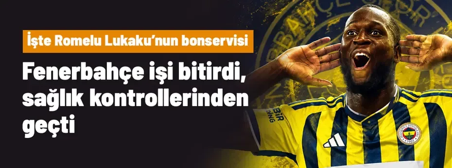 Bitti bu iş! Fenerbahçe'nin Lukaku için ödeyeceği bonservis belli oldu