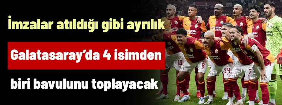 Demirovic ve Sarr geldiği an Galatasaray'da yaşanacak ayrılık çok şaşırtacak! 4 isimden biri yolcu