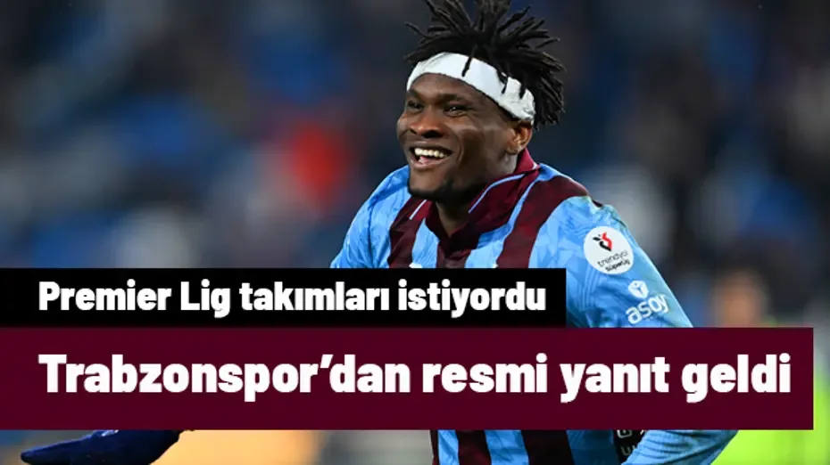 Premier Lig takımlarının istediği Nwaiwu için Trabzonspor'dan resmi açıklama geldi