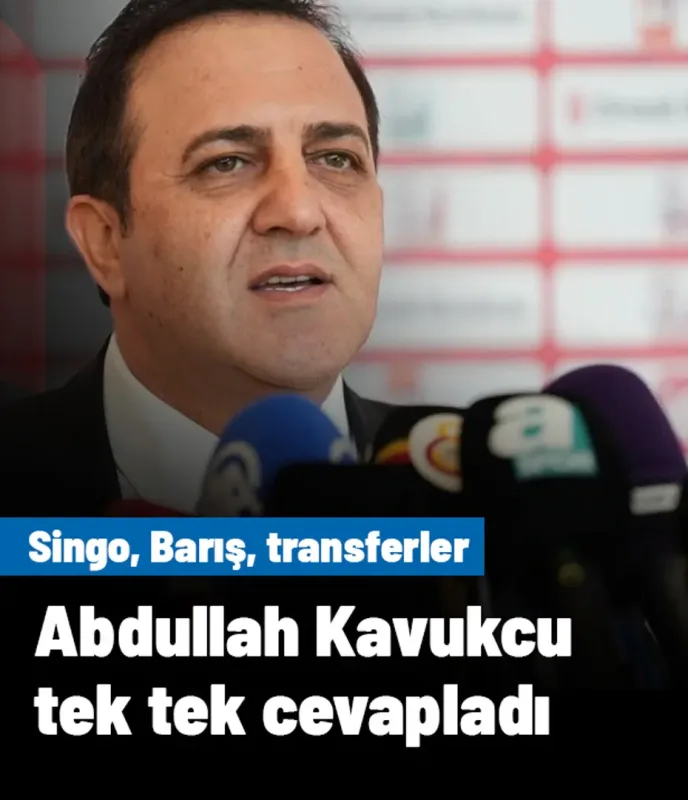 Abdullah Kavukcu merak edilenleri tek tek cevapladı: Singo, Barış Alper Yılmaz ve transferler