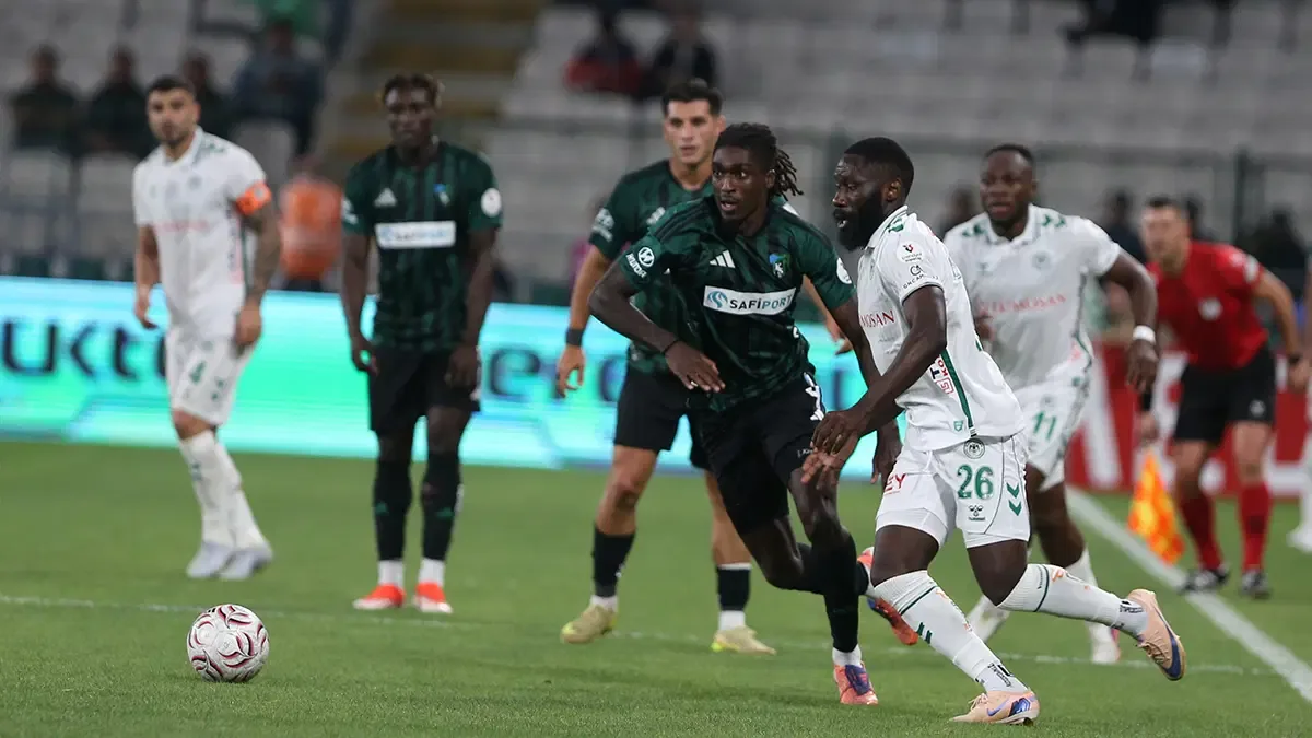 Kocaelispor, Konya deplasmanında ikinci yarıda geri döndü