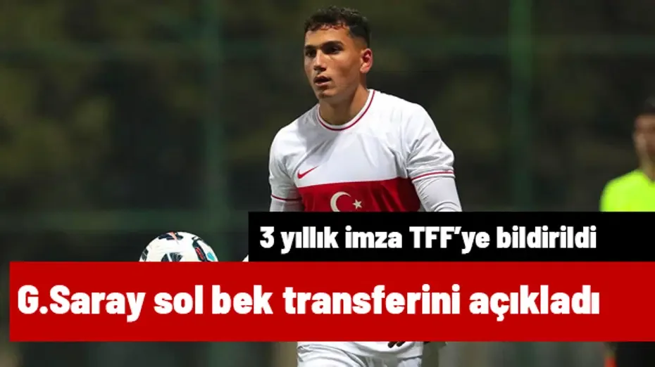 Galatasaray sol bek transferini resmen açıkladı! 3 yıllık imza TFF'ye bildirildi