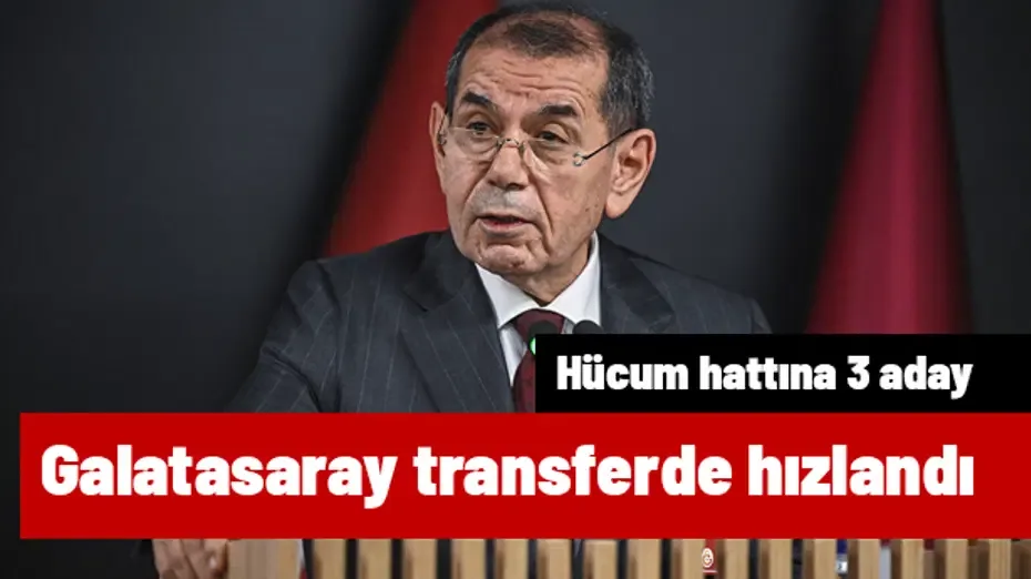 Galatasaray transferde hızlandı: Hücum hattı için 3 isim masada