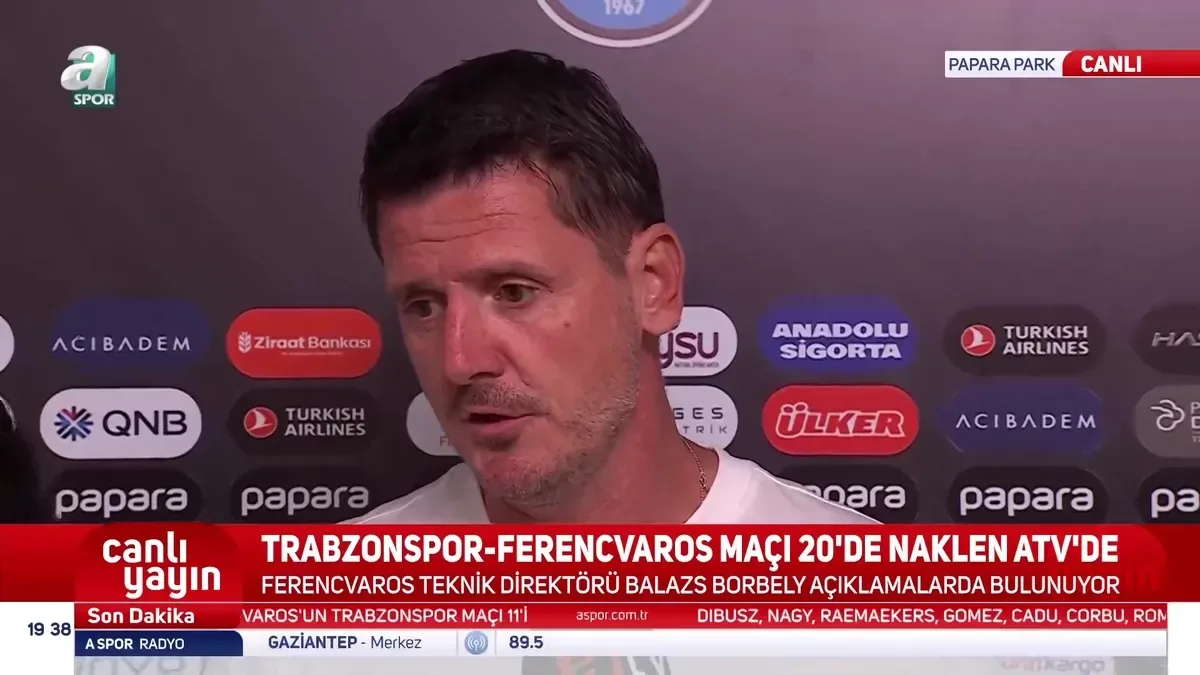 Ferencvaros Teknik Direktörü Balazs Borbely'den maçı öncesi açıklamalar