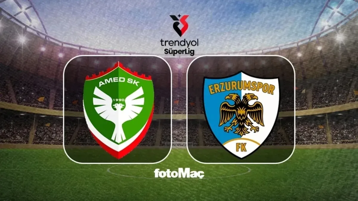 Amedspor-Erzurumspor FK maçı CANLI (Trendyol Süper Lig)