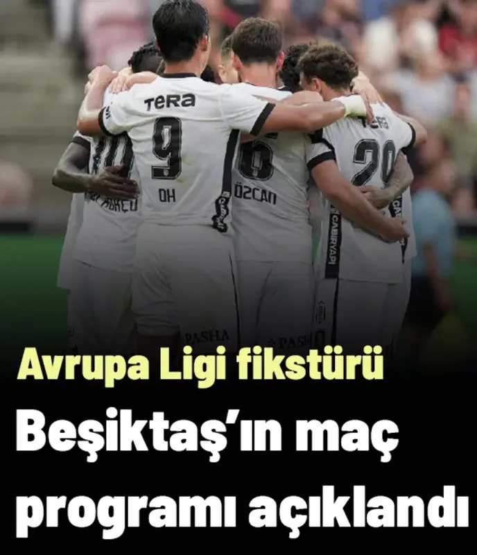 Beşiktaş'ın Avrupa Ligi fikstürü açıklandı: İşte maç takvimi