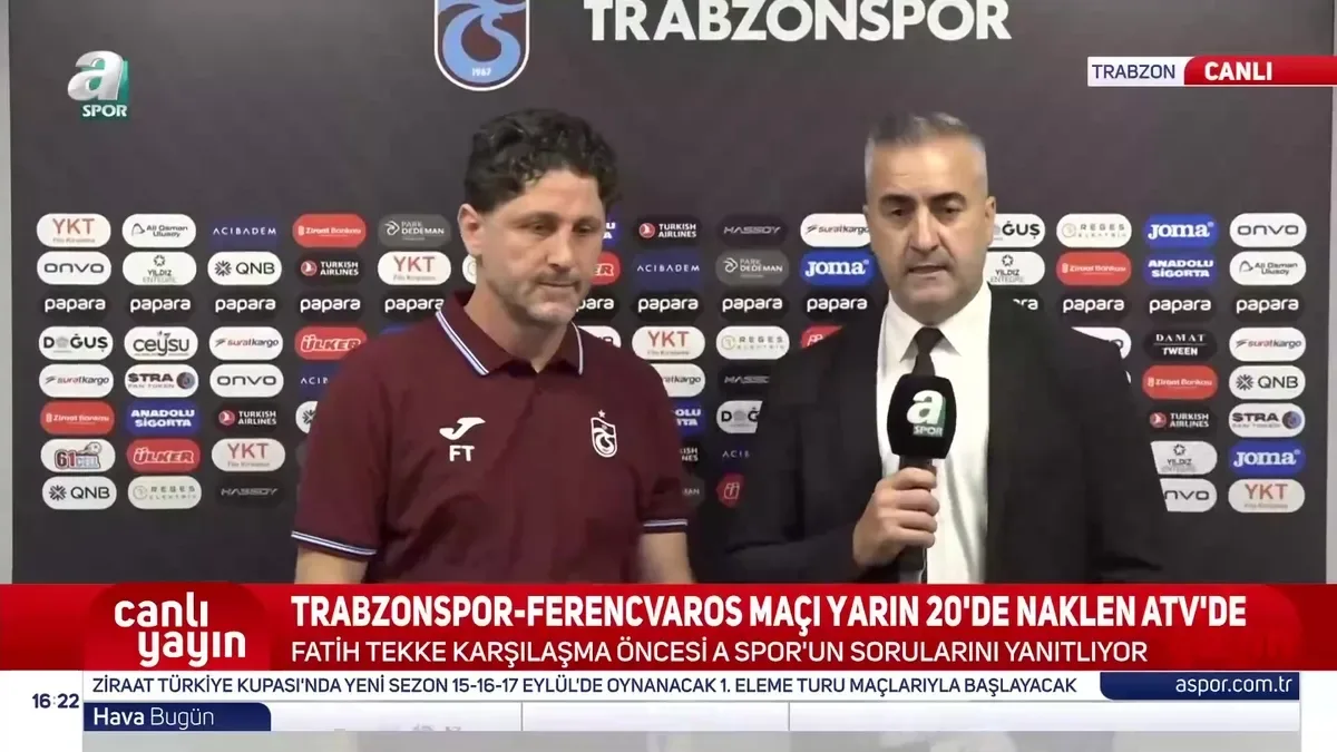 Trabzonspor'da Fatih Tekke'den Salah sorusuna yanıt!