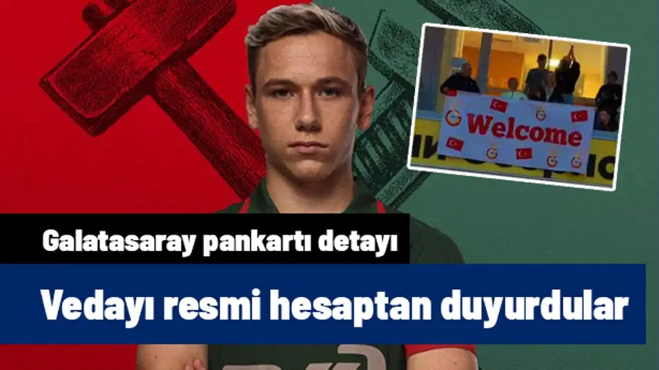Batrakov'un vedasını resmi hesaptan duyurdular! Galatasaray pankartı detayı