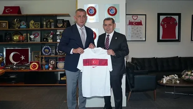 Dursun Özbek'ten TFF Başkanı Hacıosmanoğlu'na ziyaret