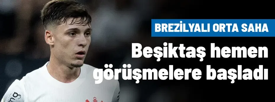 Beşiktaş'a sürpriz orta saha! Brezilya ekibi ile görüşmeler başladı
