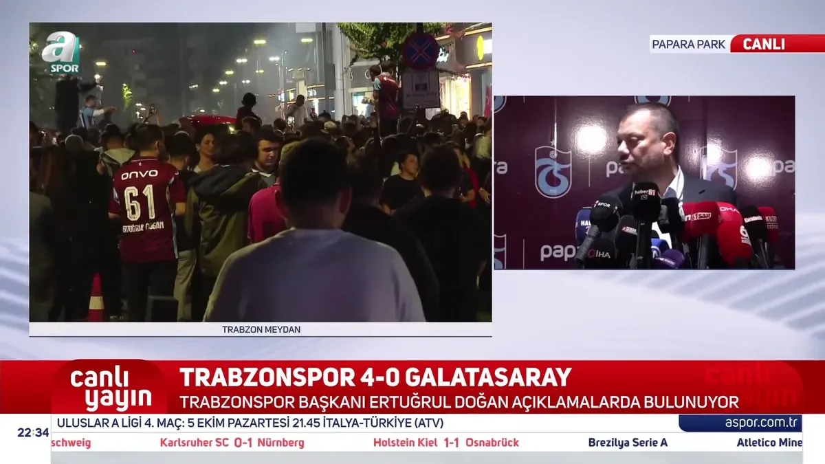 Trabzonspor Başkanı Ertuğrul Doğan'dan Galatasaray derbisinin ardından hakem tepkisi!