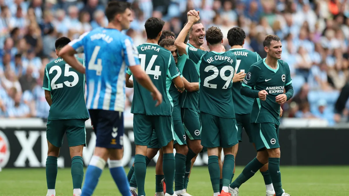 Brighton deplasmanda 5 golle şov yaptı: Coventry için çanlar erkenden çalmaya başladı