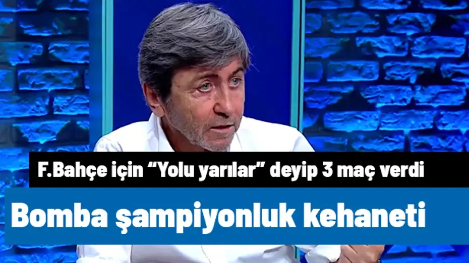Rıdvan Dilmen'den Fenerbahçe için bomba şampiyonluk kehaneti: "Yolu yarılar" deyip 3 maç verdi