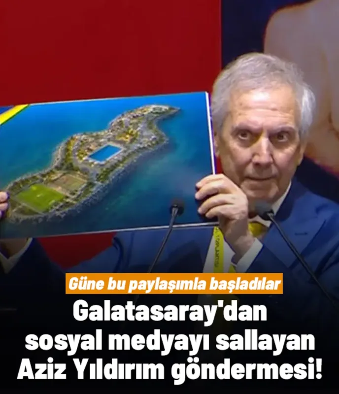 Galatasaray'dan sosyal medyayı sallayan Aziz Yıldırım göndermesi! Güne bu paylaşımla başladılar