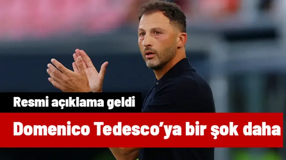 Tedesco'ya bir şok daha! Resmi açıklama geldi