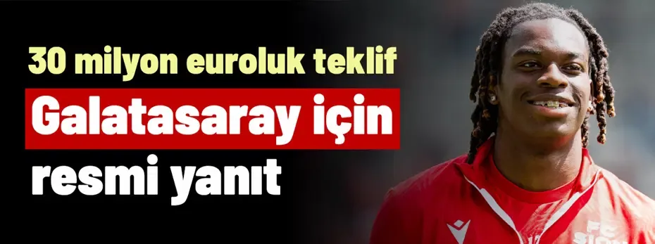 Başkan Galatasaray'ı bizzat açıkladı! 30 milyon euroluk teklife saniyesinde cevap