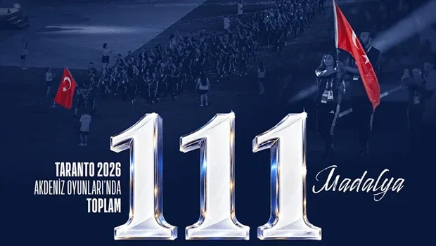 Bakan Bak'tan Akdeniz Oyunları'nı 111 madalyayla tamamlayan milli sporculara tebrik