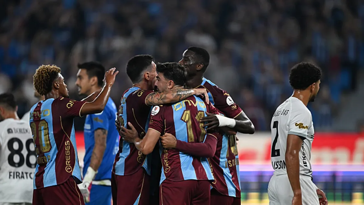Trabzonspor, Süper Lig'de 55 hafta sonra en farklı galibiyetini aldı