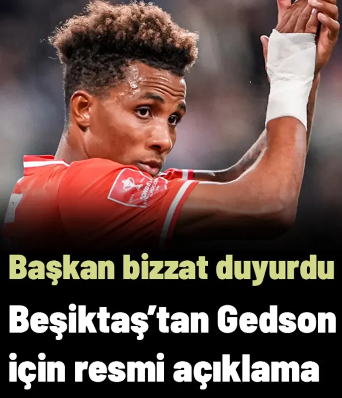 Ve Beşiktaş'tan Gedson Fernandes transferi için resmi açıklama geldi