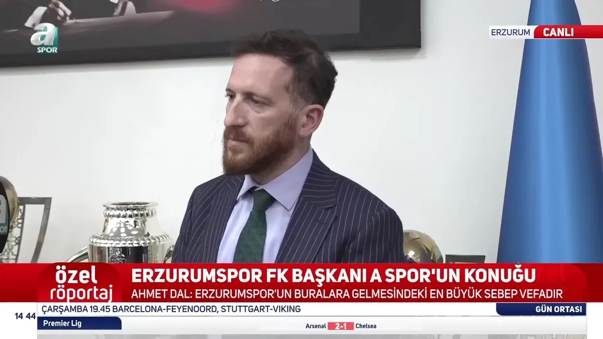 Erzurumspor FK Başkanı Ahmet Dal: Beşiktaş'a karşı puan veya puanlar almak istiyoruz
