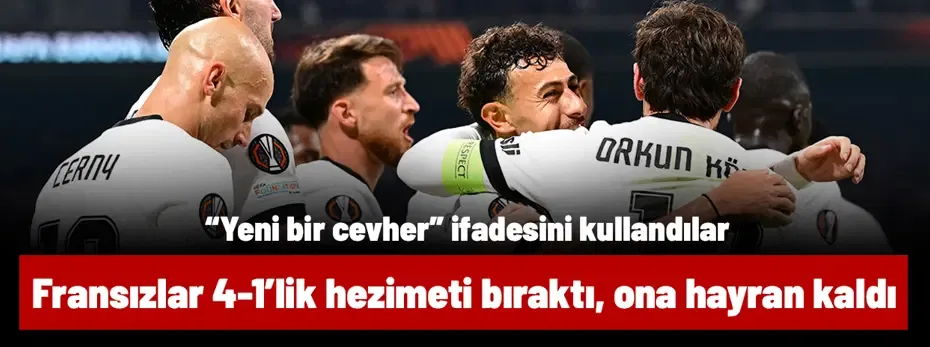 Fransızlar 4-1'lik hezimeti bıraktı, Beşiktaşlı futbolcuya hayran kaldı: "Yeni bir cehver"