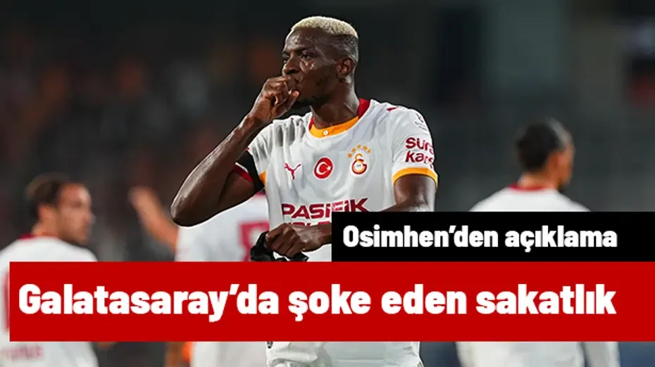 Sakatlanarak maça devam edemeyen Osimhen'den ilk açıklama