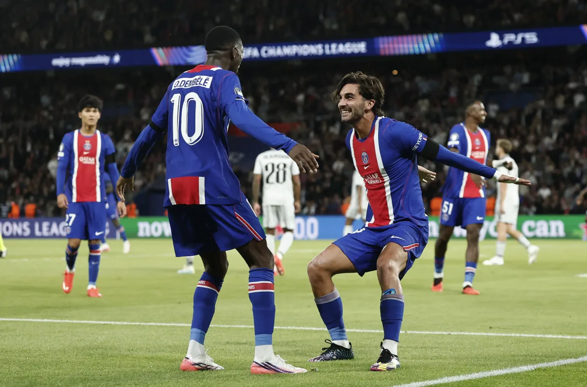 Son şampiyon PSG 6 golle Devler Ligi açılışını yaptı