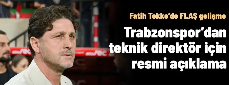 Trabzonspor'da Fatih Tekke dönemi resmen sona erdi