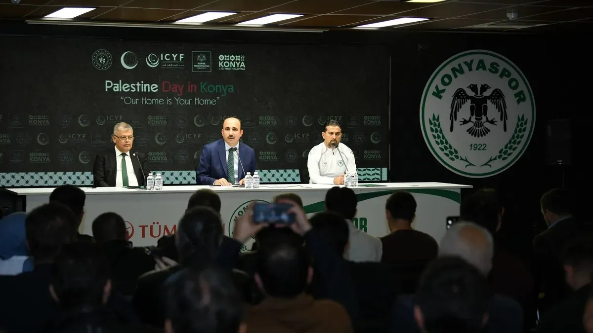 Konyaspor'dan taraftara çağrı! 'Gazzelilerden ve Filistin davasından asla vazgeçmeyeceğiz'