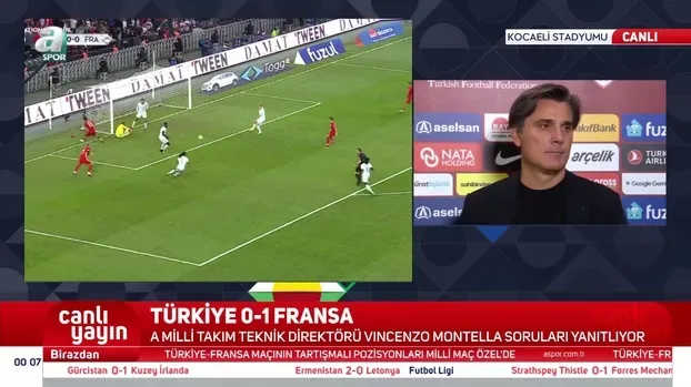 Vincenzo Montella Fransa maçı sonrası konuştu! "Kazanabilirdik"