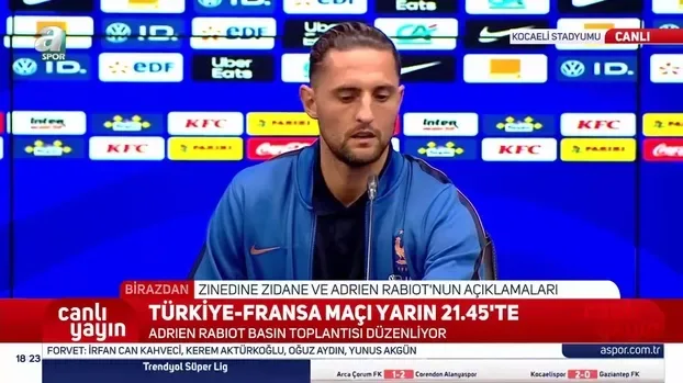 Adrien Rabiot: Türkiye'de çok sıcak bir futbol ortamı var