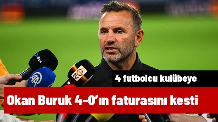 Okan Buruk 4-0'ın faturasını kesti! 4 isim kulübeye | Sporun manşetleri