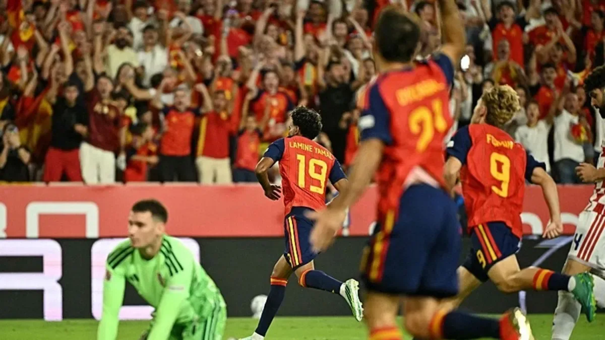 Lamine Yamal 2. dakikada attı, İspanya öne geçti!