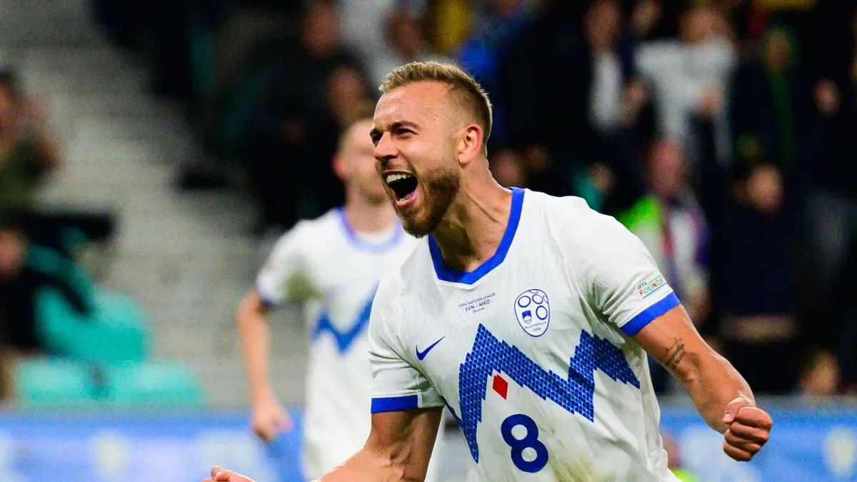 Slovenya evinde Kuzey Makedonya'yı mağlup etti!