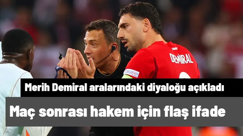 Merih Demiral'dan Fransa maçının ardından flaş hakem sözleri: "Karardan emin değil"