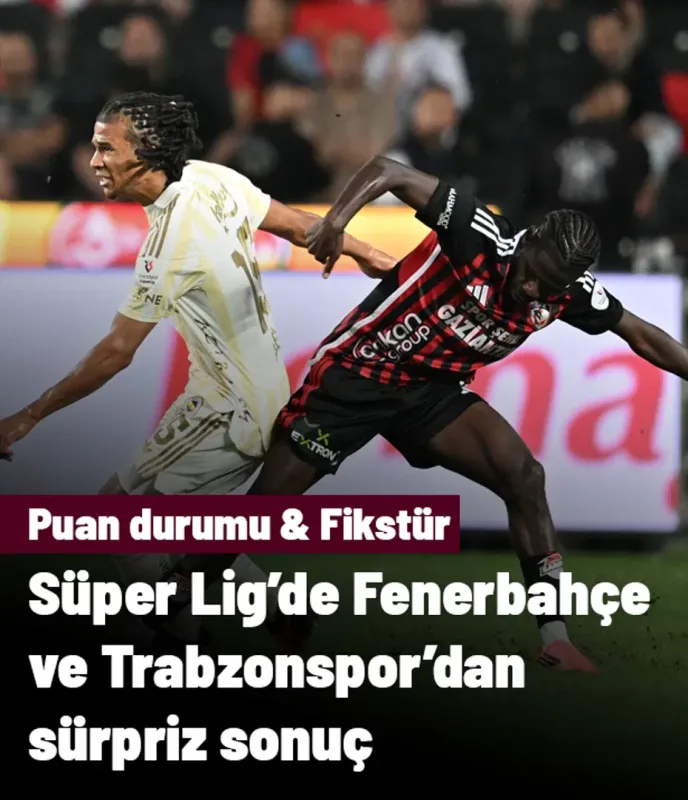 Trendyol Süper Lig'de 5. hafta sona erdi: Puan durumu ve fikstür