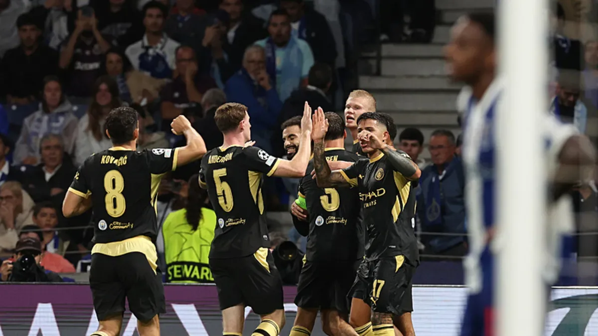 Manchester City, Porto'yu Haaland ile yıktı!
