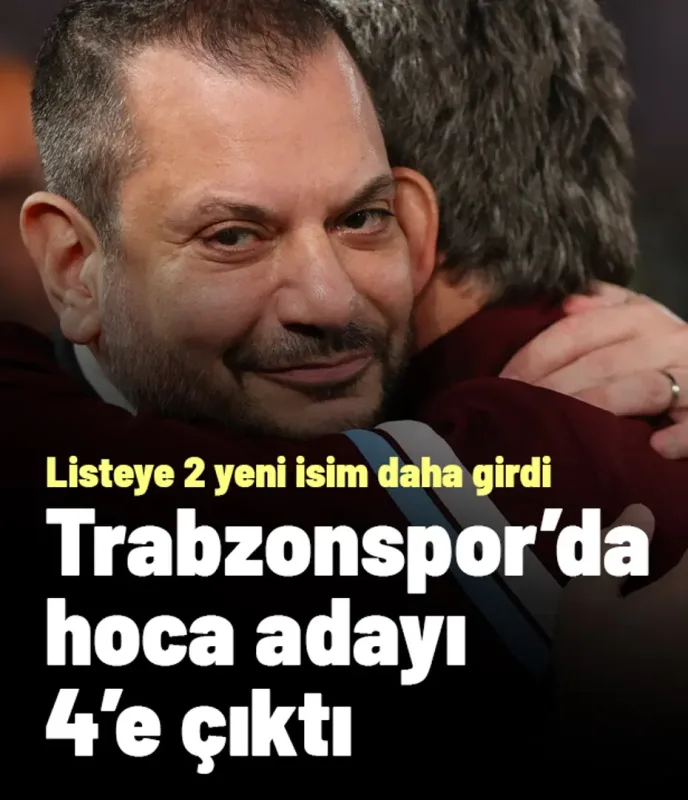 Listeye 2 isim daha girdi! Fatih Tekke sonrası Trabzonspor'da hoca adayı 4 oldu