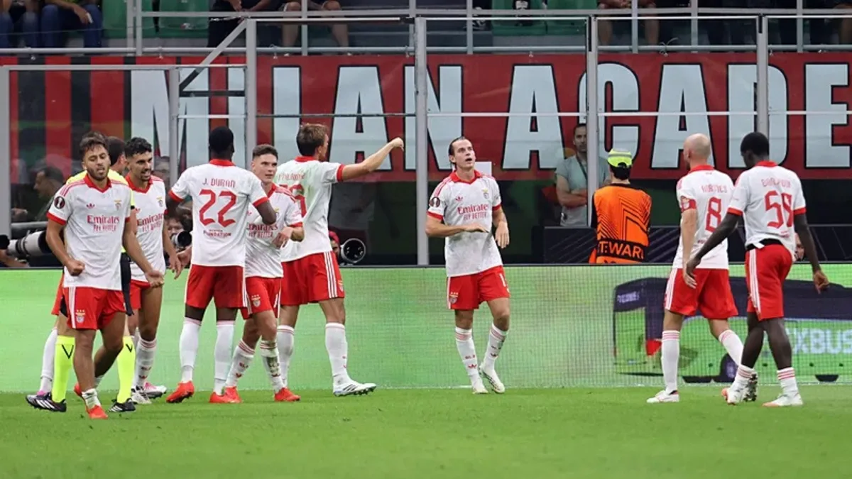 Benfice deplasmanda Milan'ı yenmeyi başardı!