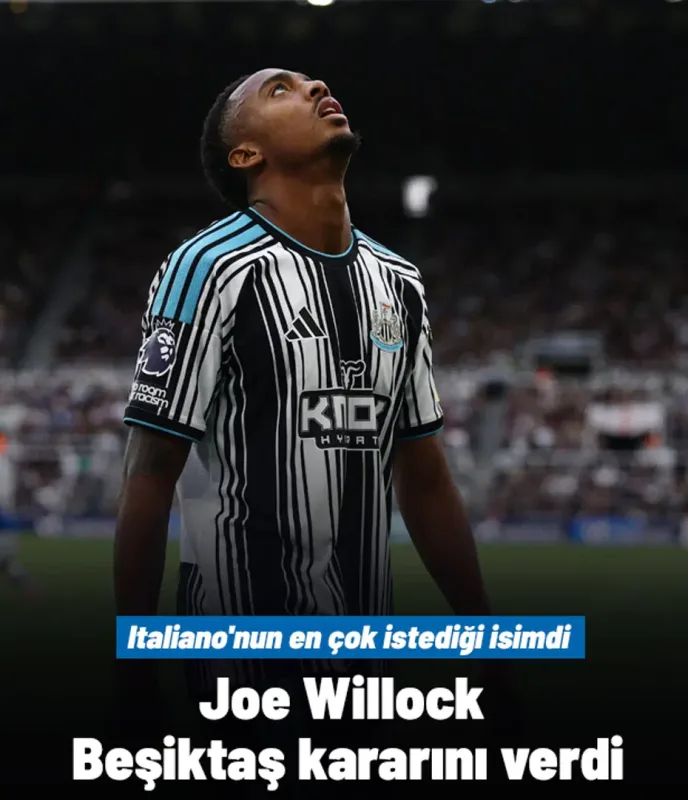 Joe Willock Beşiktaş kararını verdi! Italiano'nun en çok istediği isimdi