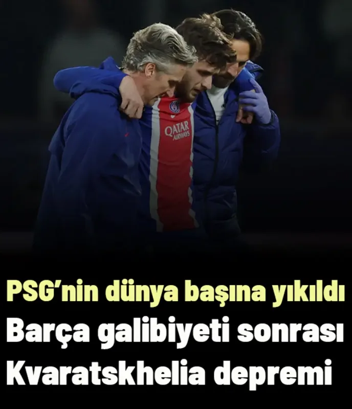 PSG, Barça galibiyetine sevinemedi, dünyası başına yıkıldı! Kvaratskhelia depremi yaşanıyor