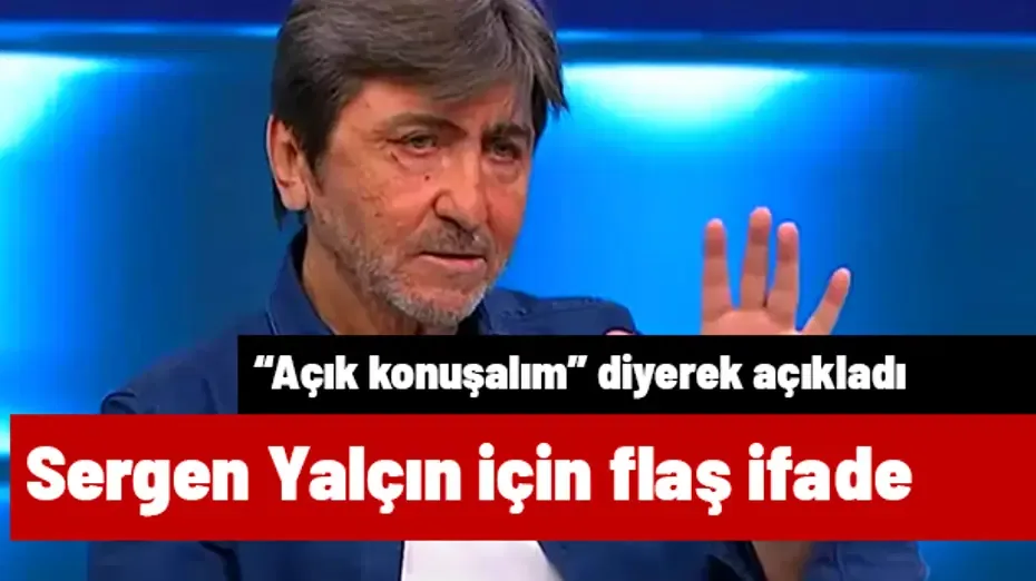 Rıdvan Dilmen "Açık konuşalım" dedi ve TFF'nin anlaştığı Sergen Yalçın için bombayı patlattı