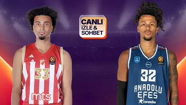 Anadolu Efes, EuroLeague'de Kızılyıldız deplasmanında! Maçın heyecanı canlı yayın ile Misli'de
