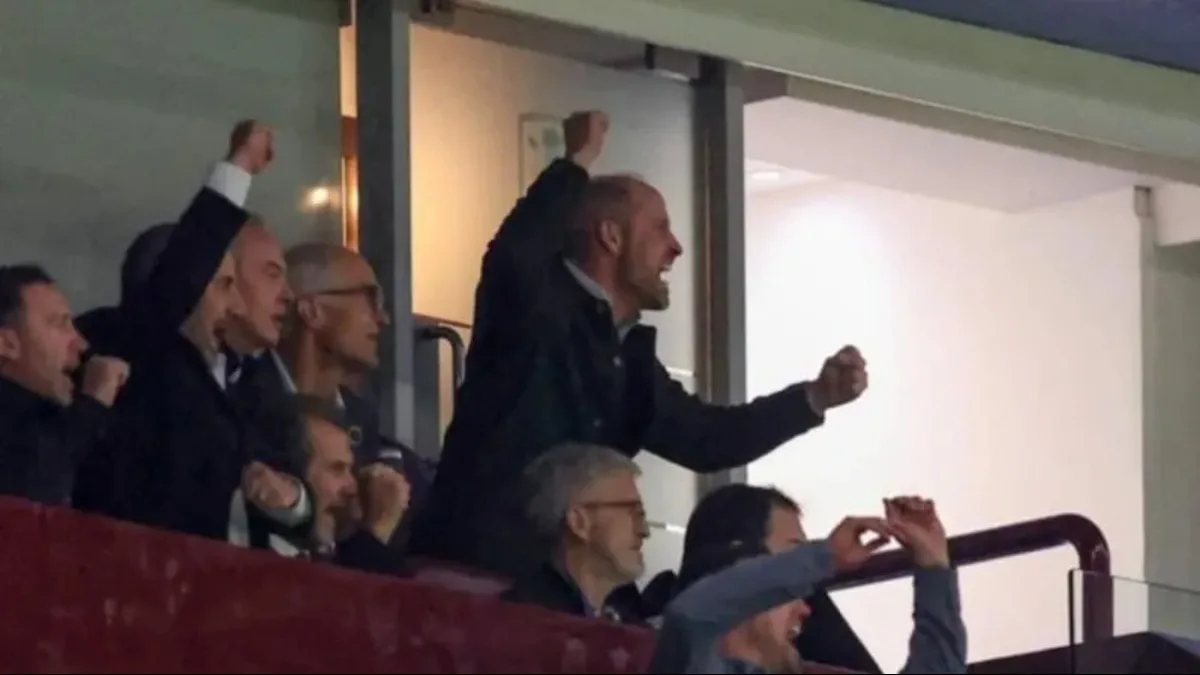 Prens William havalara uçtu! Holigan gibi sevindi